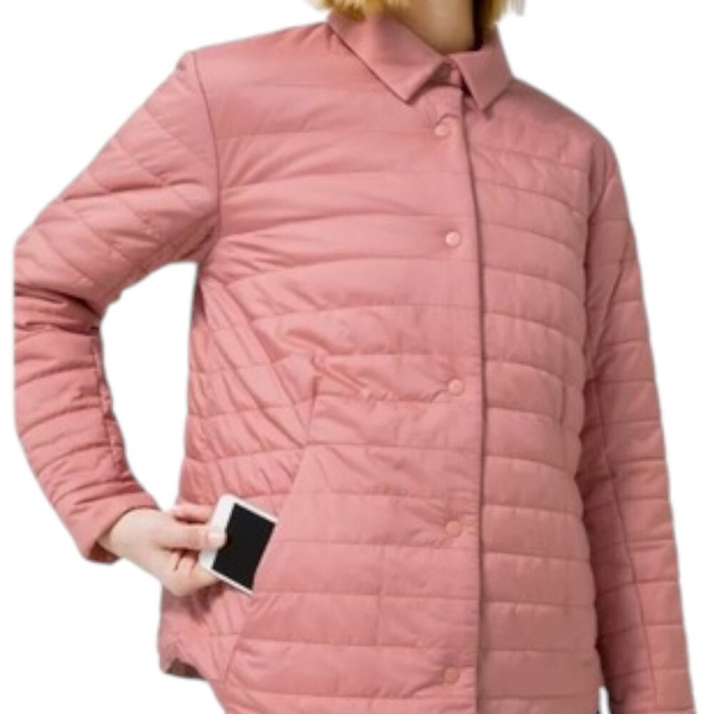Lululemon reversible pink puffer jacket size 8-10